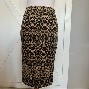 Cheetah print pencil skirt